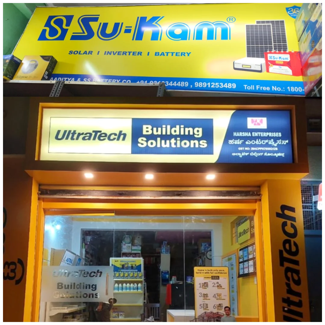 (GSB)Glow Sign Boards Signage - 4Pz